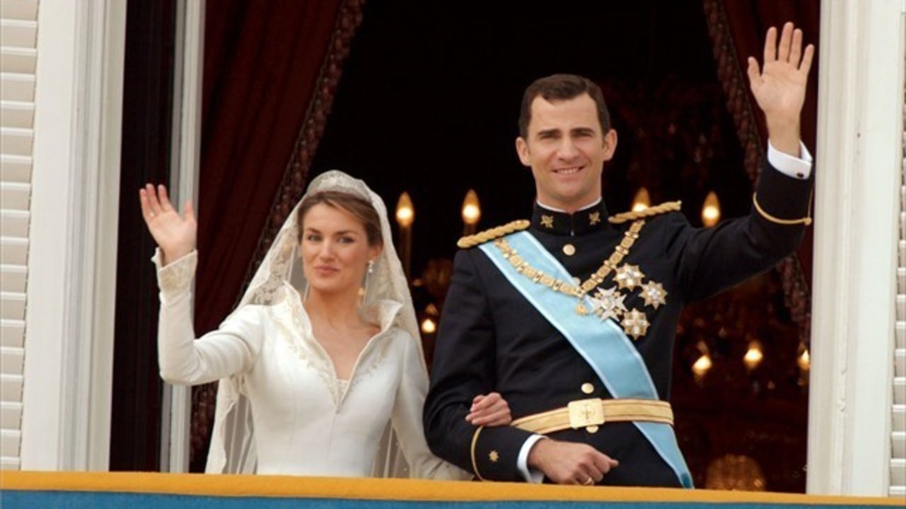 Don Felipe y doña Letizia el día de su boda.