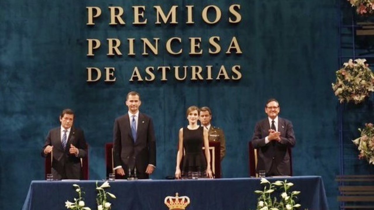 Los reyes Felipe y Letizia, en la entrega de los Premios Princesa de Asturias.