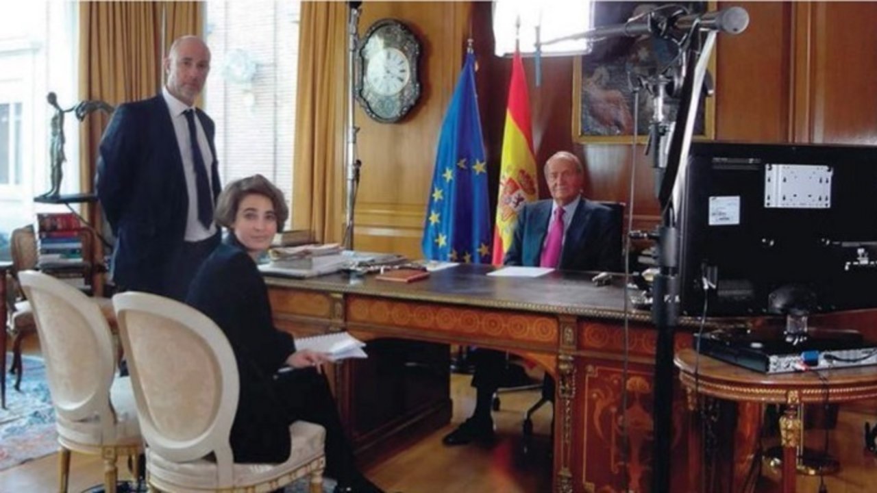 Juan Carlos I con Laurence Debray.
