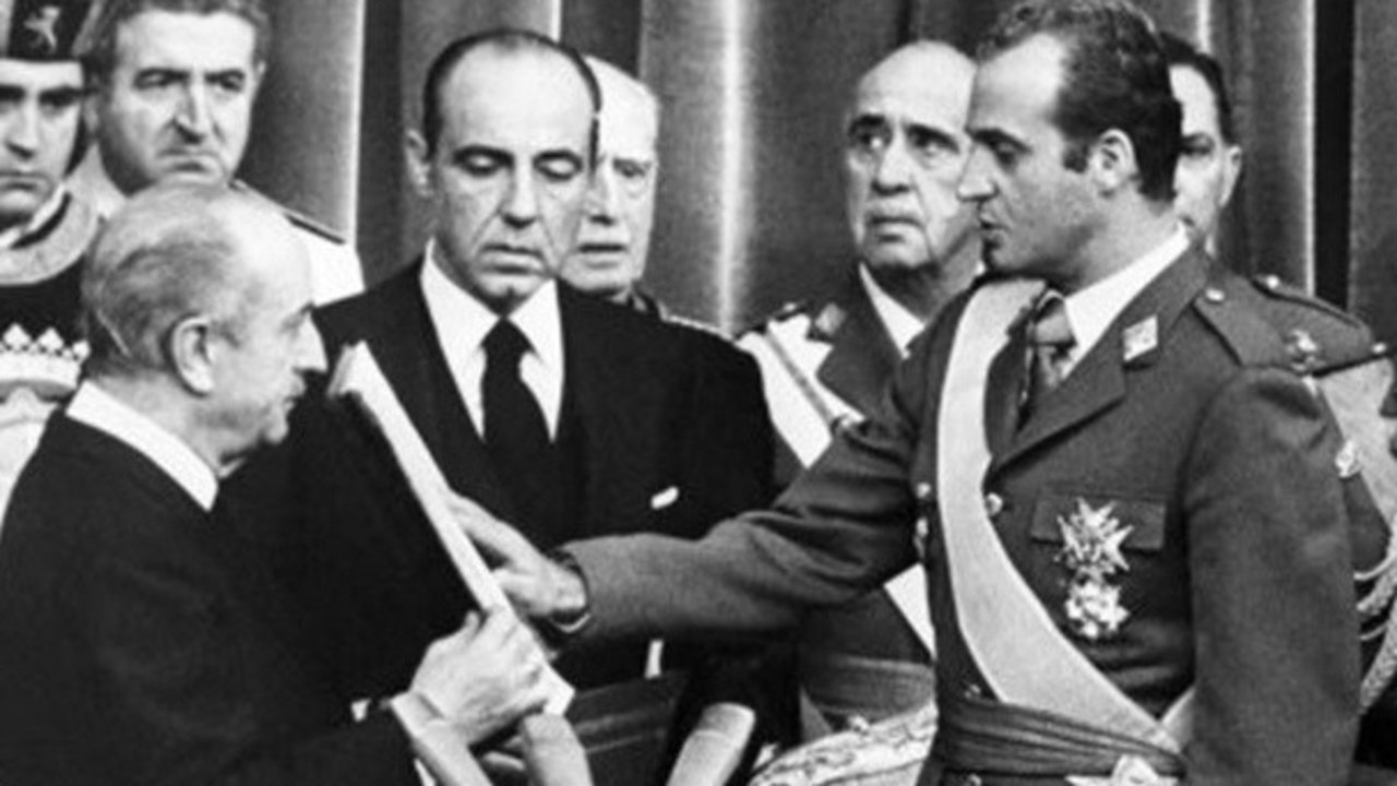 Proclamación de Juan Carlos I ante las Cortes.