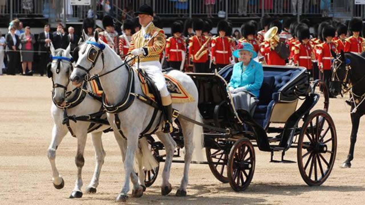 La reina Isabel II, en el Trooping the Colour de 2016.
