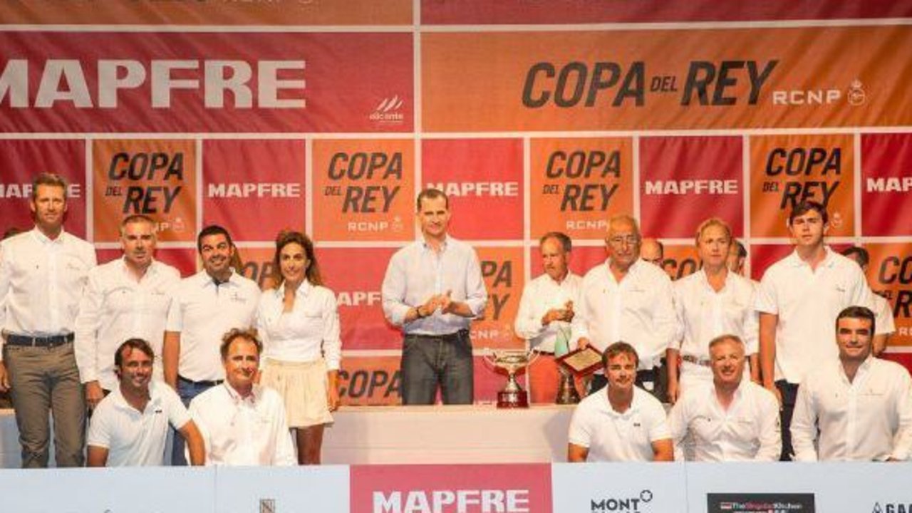 Entrega de premios de la Copa del Rey de Vela en Palma.