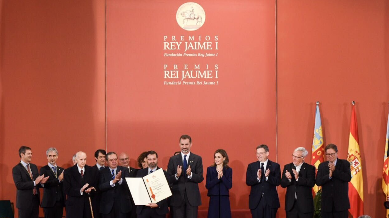 Los reyes en una entrega de los Premios Jaume I