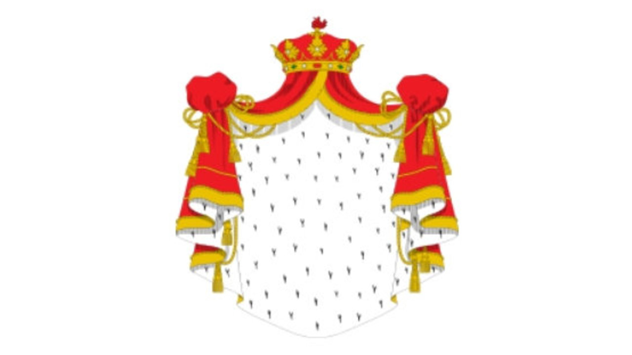Manto heráldico sobre el que los Grandes de España plasman su escudo de armas.