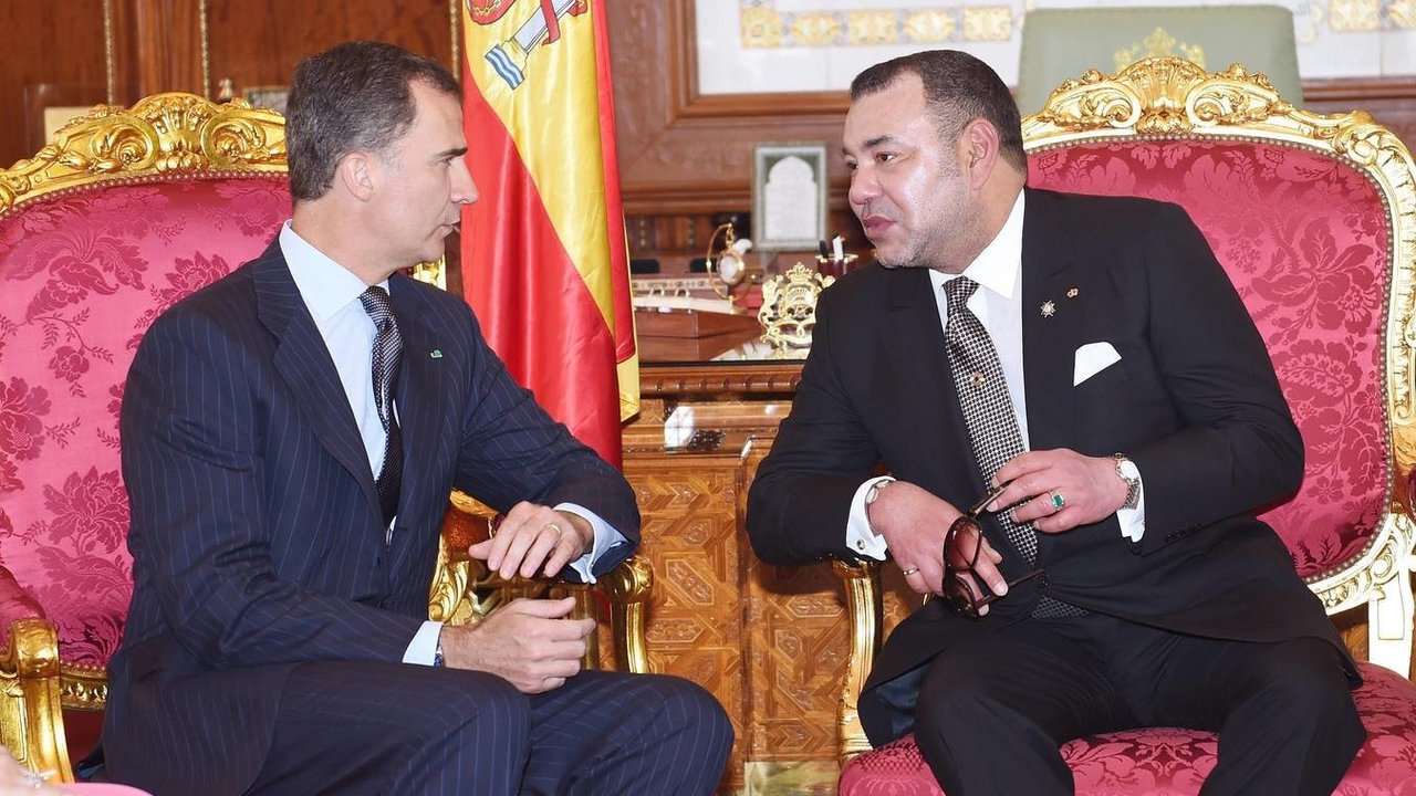 Felipe VI y Mohammed Vi, durante la visita de los reyes de España a Marruecos que tuvo lugar en 2014.