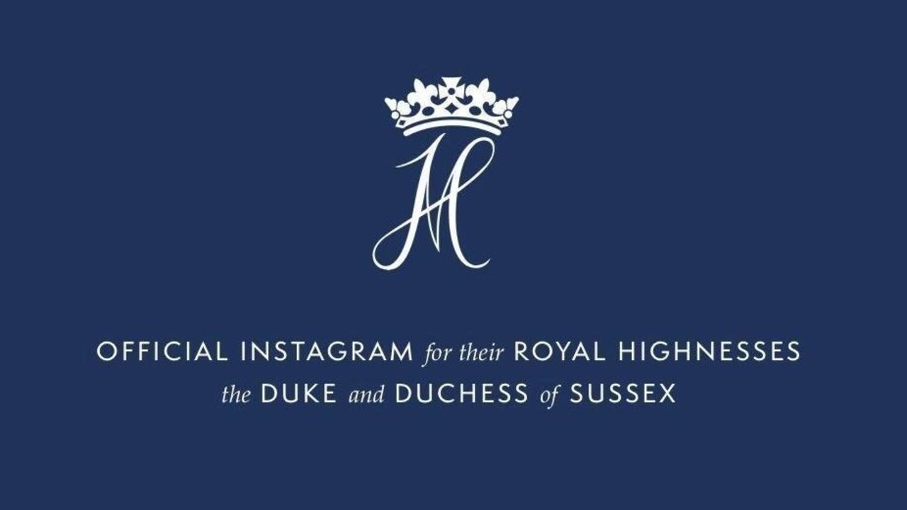 Anuncio de la nueva cuenta de Instagram de los duques de Sussex.