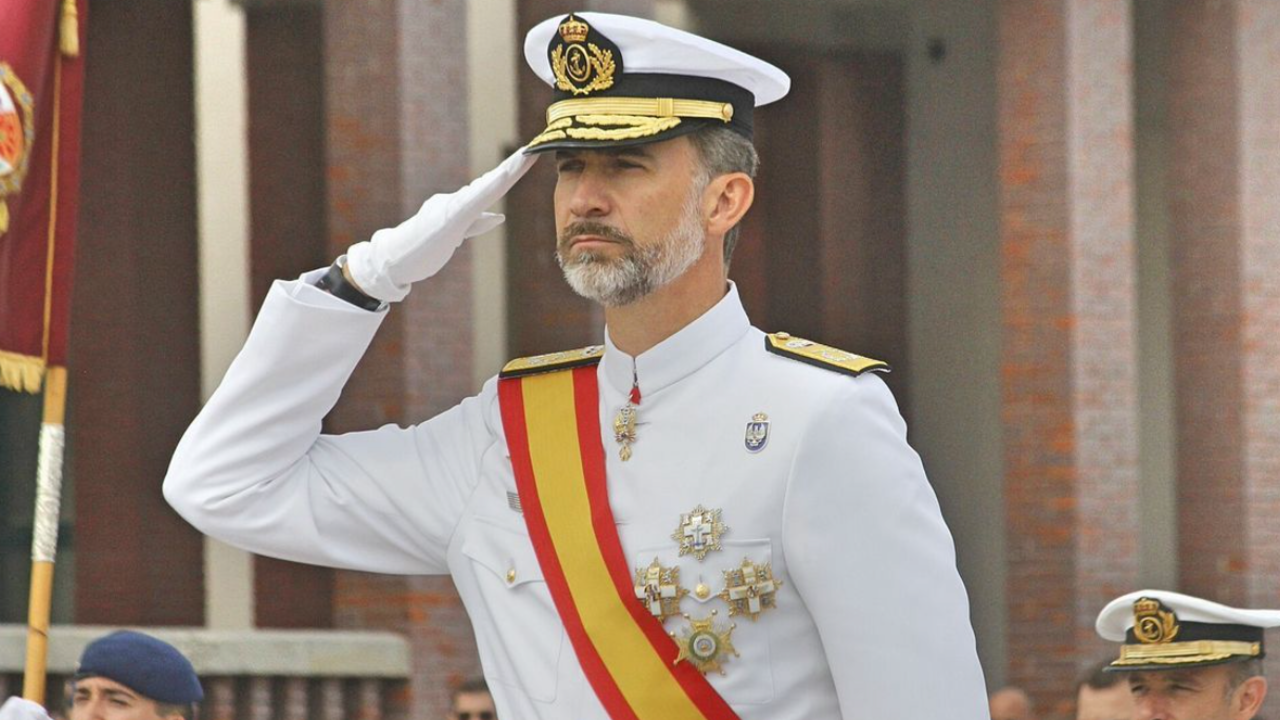Felipe VI, en los actos de la Escuela Naval