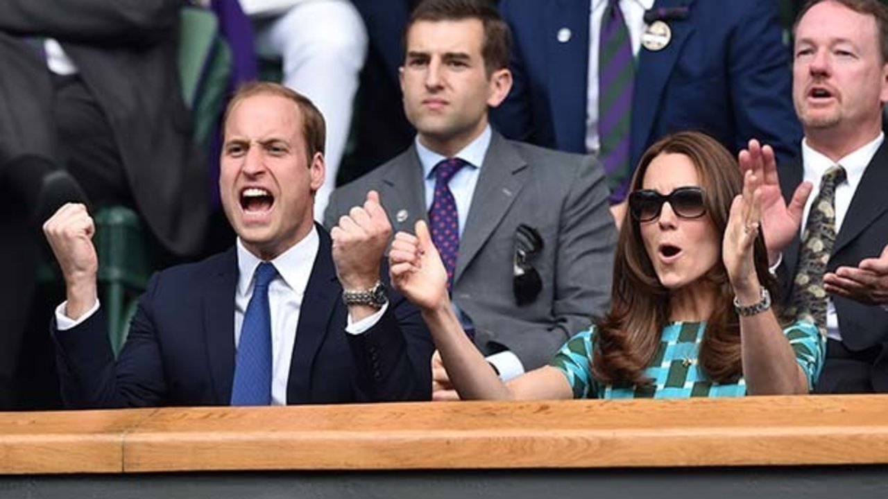 Los duques de Cambridge, en la final de Wimbledon 2014.