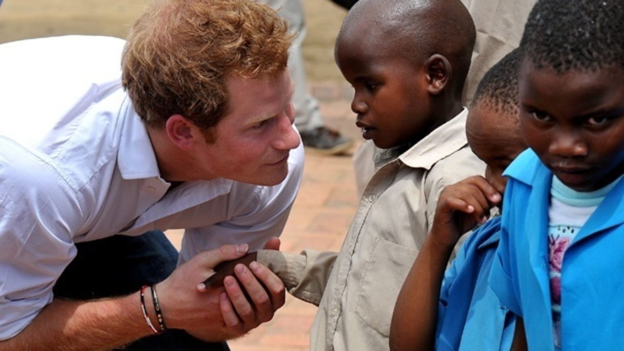 El príncipe Harry en Lesoto (Sudáfrica). 