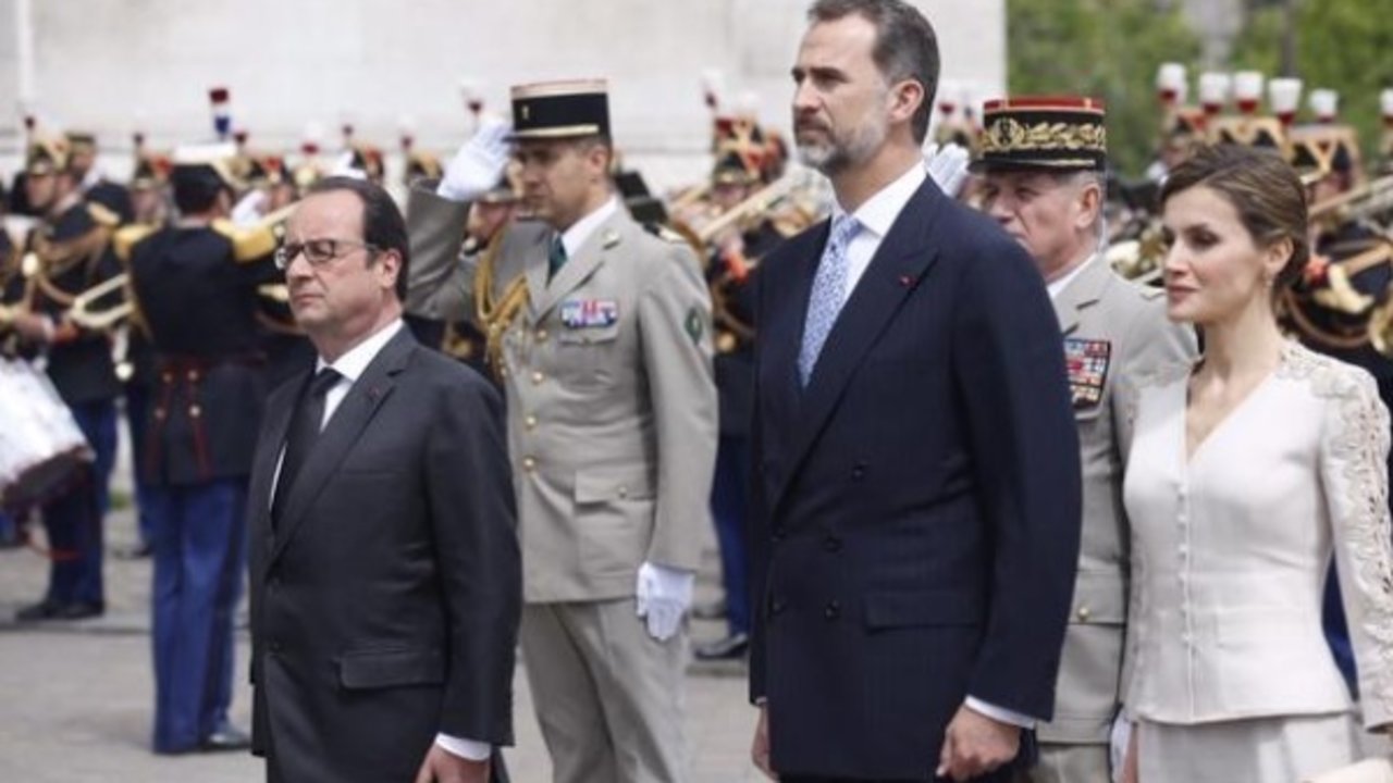 Los reyes, en su visita de Estado a Francia. 