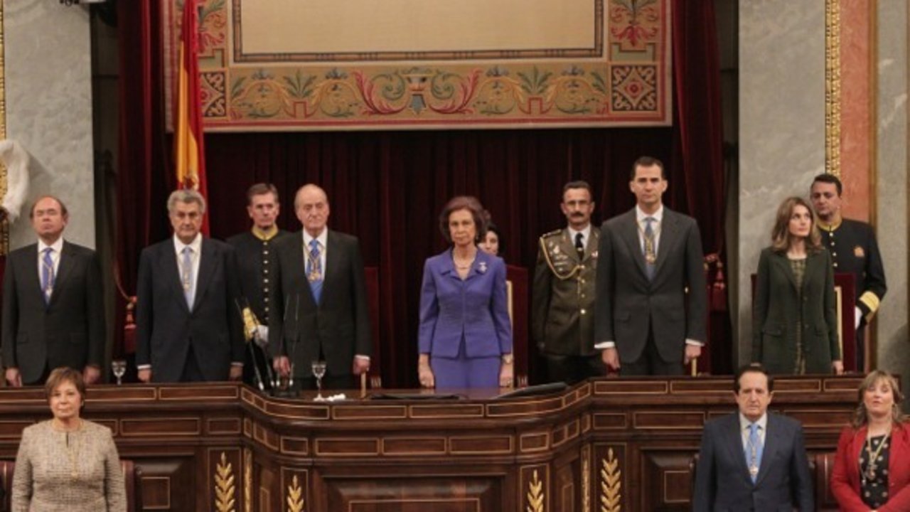 Apertura solemne de las Cortes en 2011.