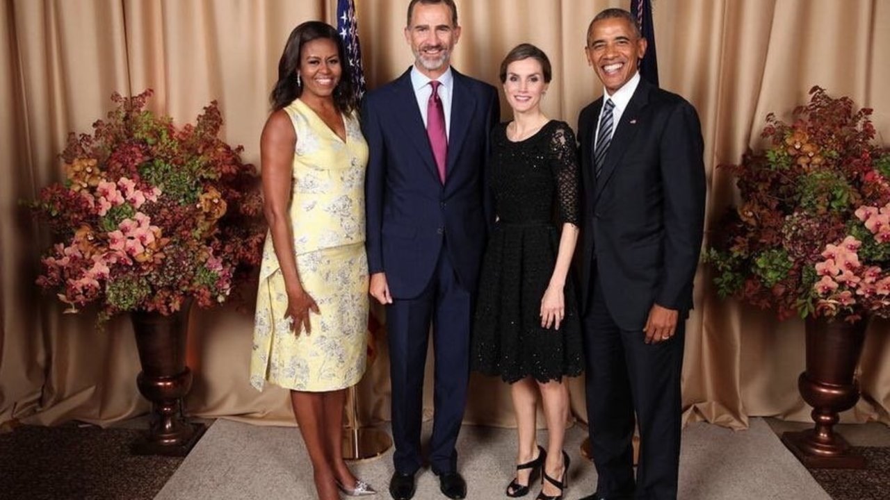 Michelle Obama, los reyes Felipe y Letizia, y Barack Obama, en Nueva York.