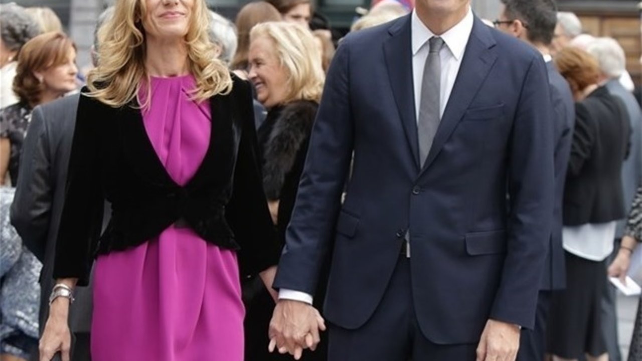 Pedro Sánchez y su mujer Begoña Gómez, en los Premios Princesa de Asturias 2015.