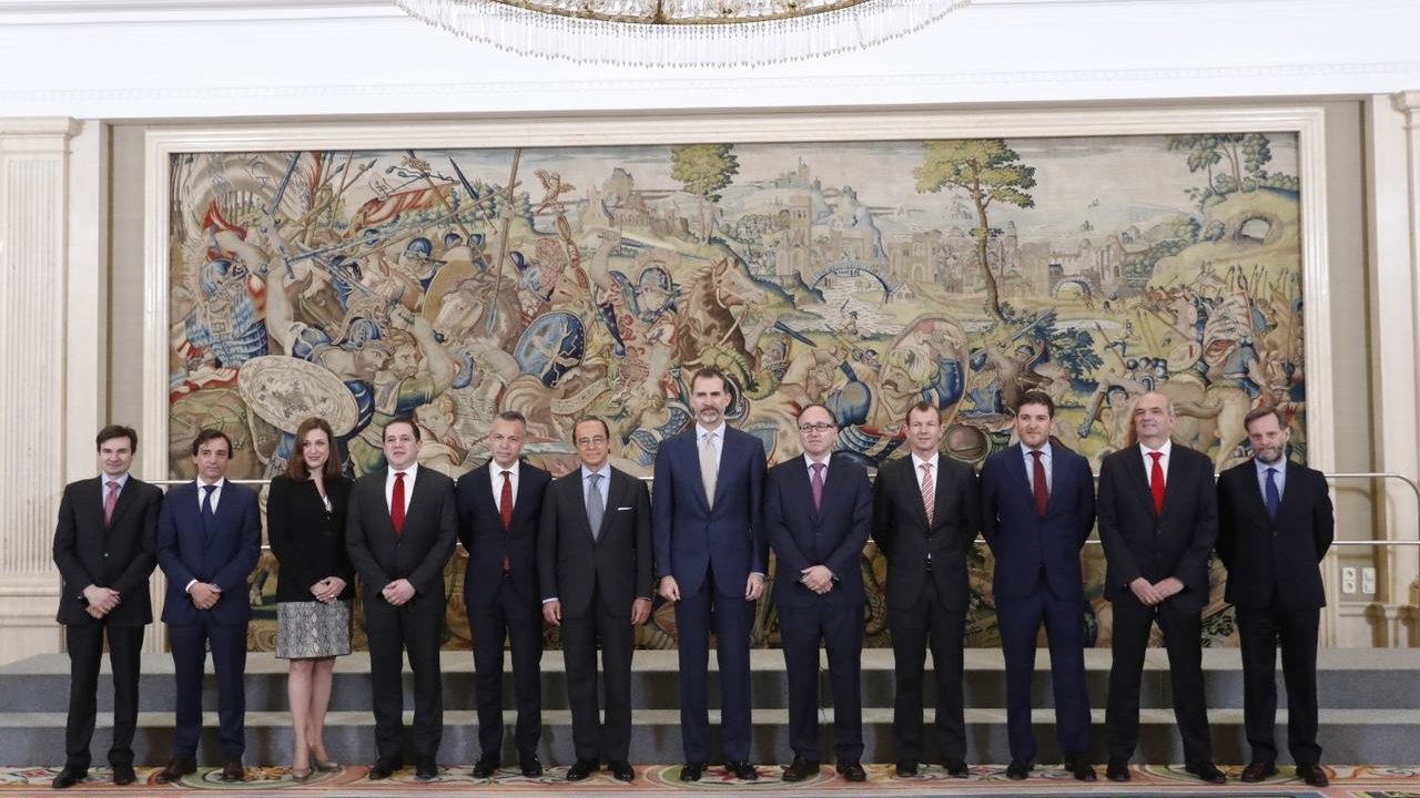 Audiencia de Felipe VI al Comité de Dirección de Iberia.