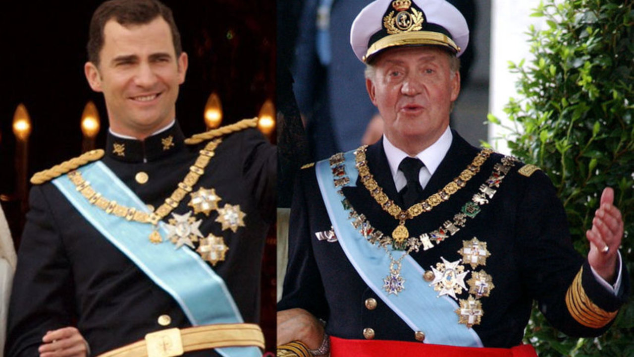 Felipe VI y Juan Carlos I lucen el Toisón de Oro