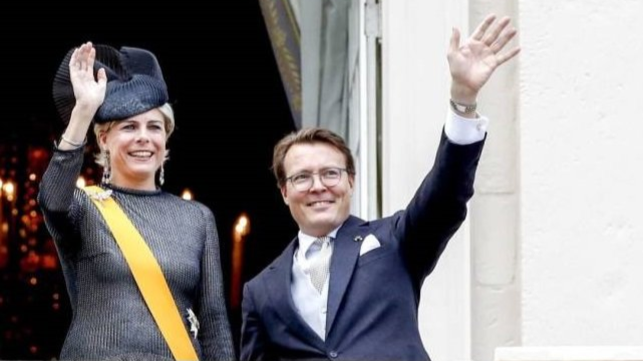 El príncipe Constantino de los Países Bajos y la princesa Lorenza, en un acto.