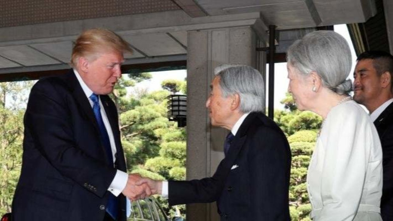 Donald Trump durante su anterior visita a Japón en 2017.
