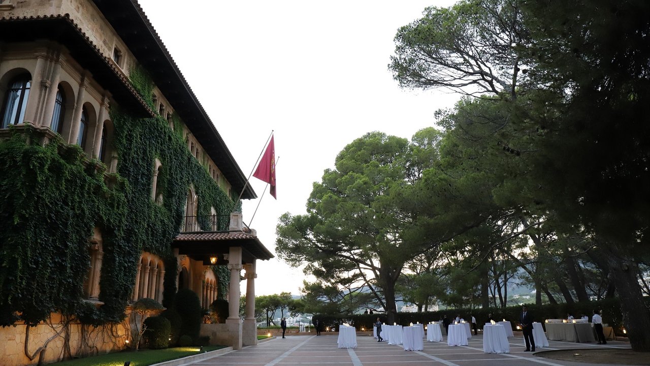 El Palacio de Marivent durante una recepción ofrecida por los Reyes a las autoridades de las Illes Baleares y a una representación de la sociedad balear, a 4 de agosto de 2022.