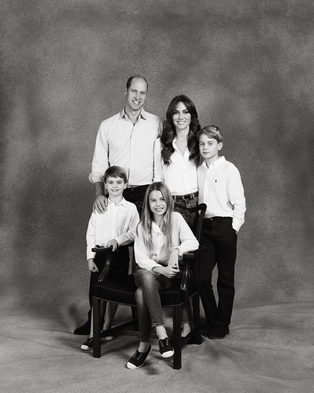 Los príncipes de Gales con sus hijos. Instagram.