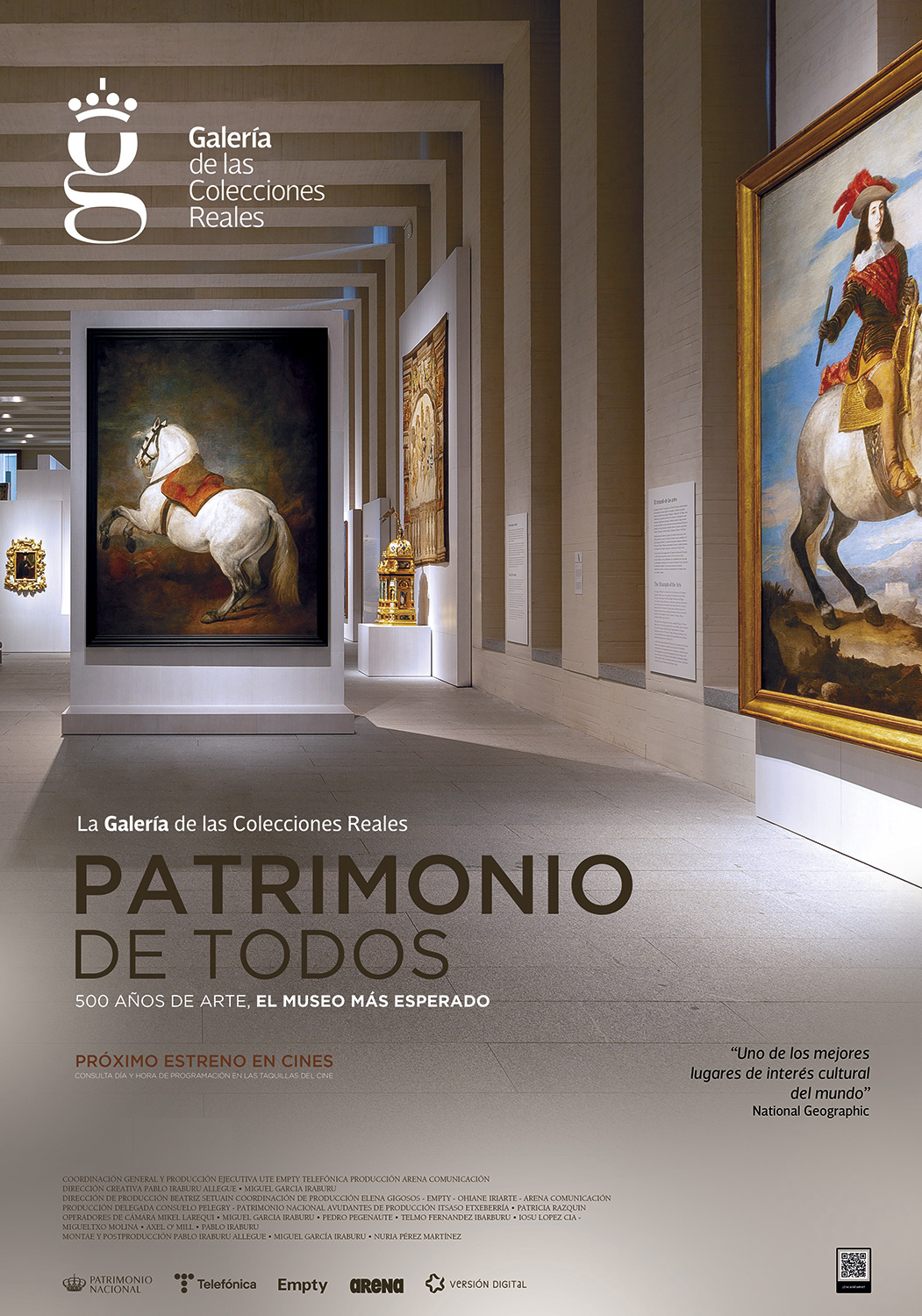 Cartel de la web de la Galería de Colecciones Reales de Patrimonio Nacional.